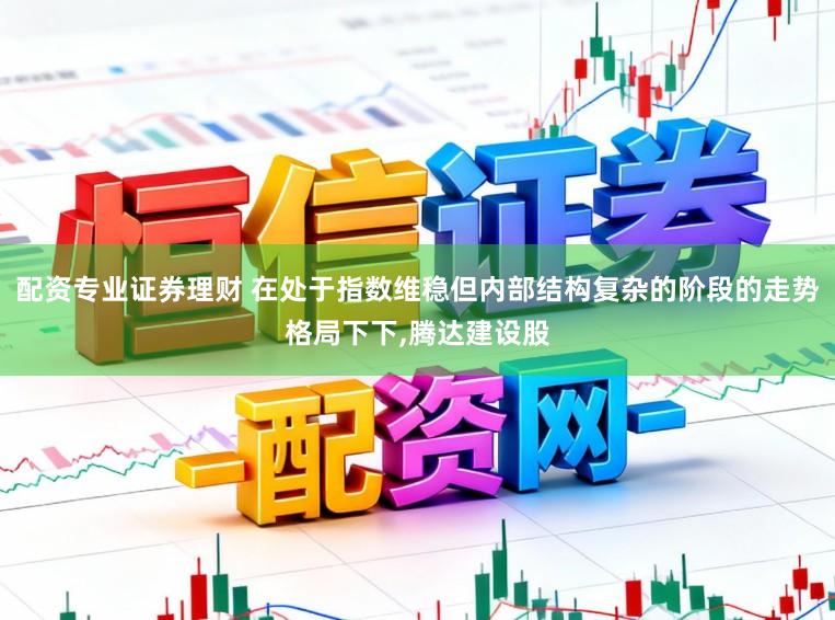 配资专业证券理财 在处于指数维稳但内部结构复杂的阶段的走势格局下下,腾达建设股