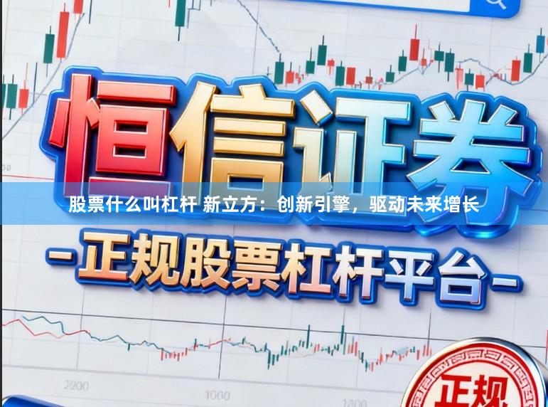 股票什么叫杠杆 新立方：创新引擎，驱动未来增长